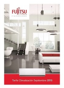 Tarifa Fujitsu 2015 climatizacion