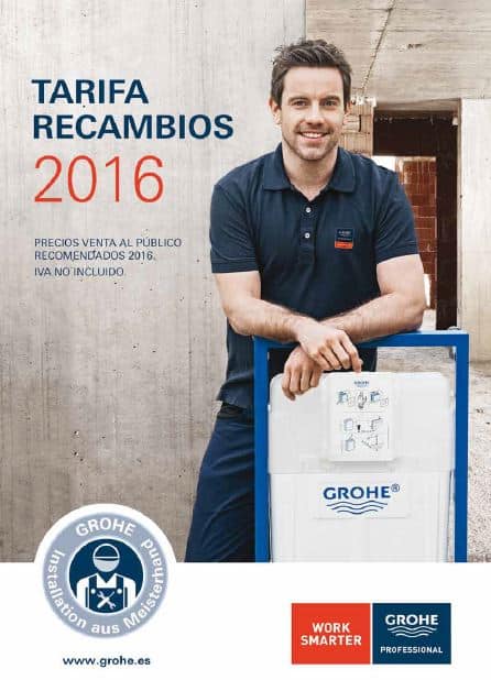 tarifa recambios grohe 2016